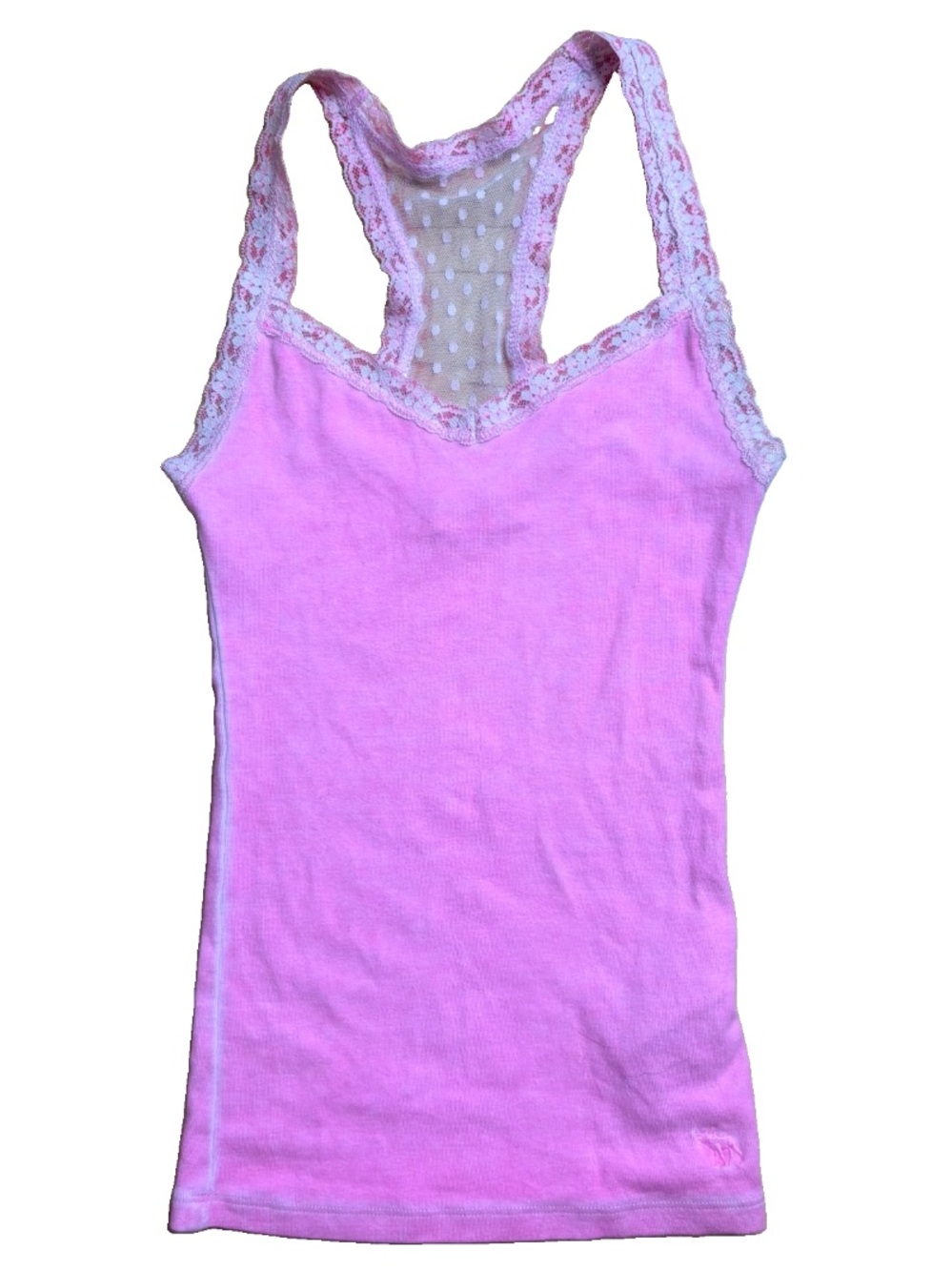 Y2K Abercrombie & Fitch Kids Pink Lace Tank